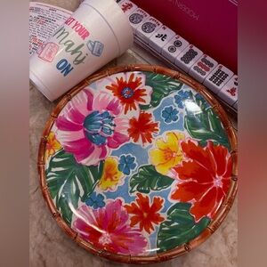 Colorful Sur La Table Mahjong plate Set